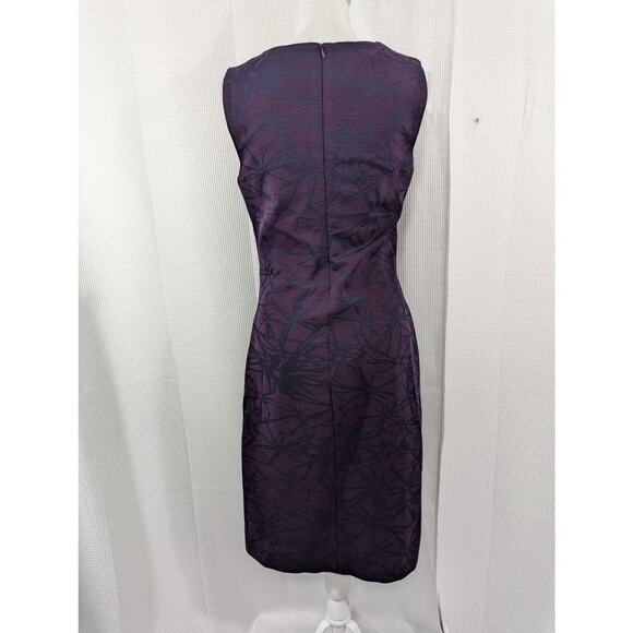 ESCADA! 2 PIECE VIOLET & BLACK ZIPPER ACCENTED DRESS & JACKET SUIT SET! SZ 8, 38 - Picture 9 of 14